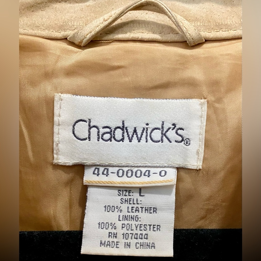 Chadwicks Tan Leather Button Down Jacket - image 4